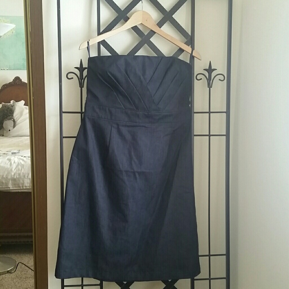 Dark Denim dress w/optional straps
